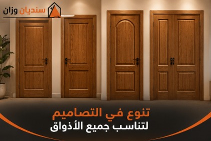 أبواب خشب السنديان بالرياض