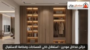 خزائن مداخل بالرياض بتصميم مودرن وفخم لاستغلال المساحات