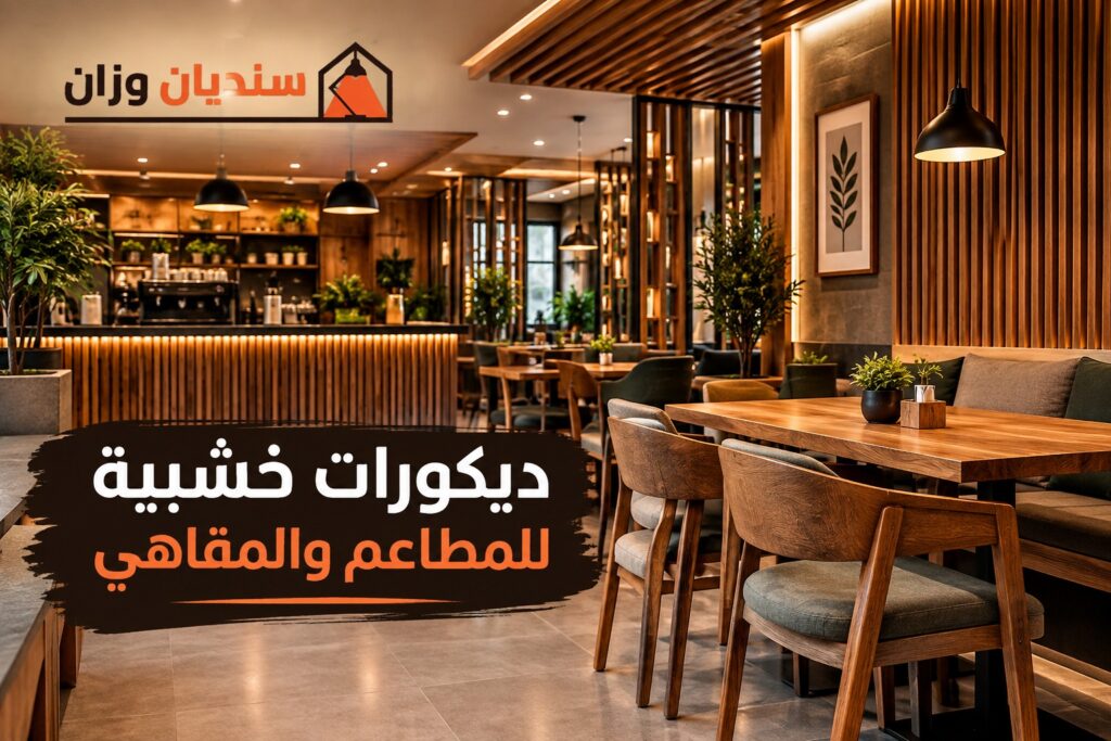 ديكورات خشبية للمطاعم والمقاهي بالرياض بتصميم عصري