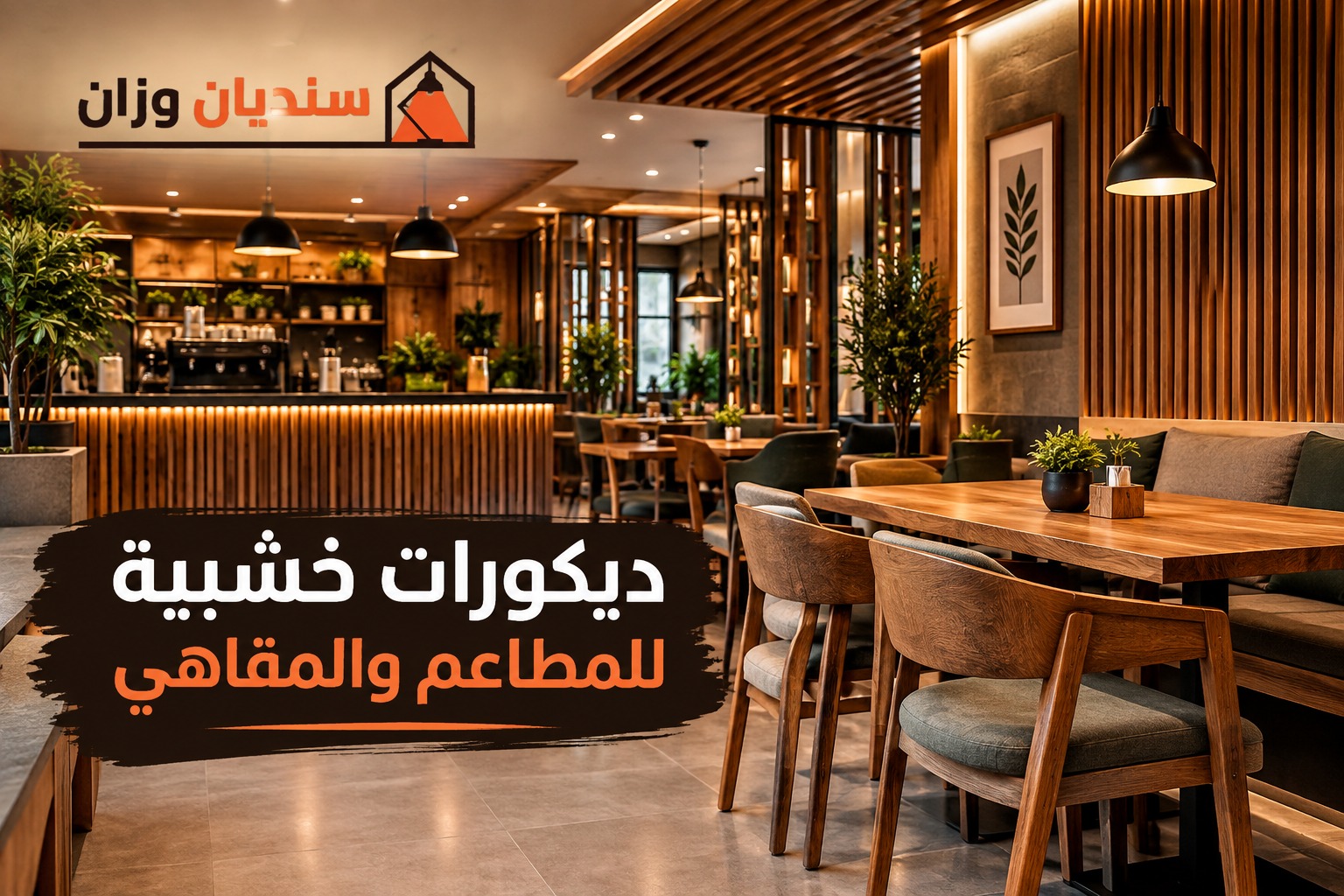 ديكورات خشبية للمطاعم والمقاهي بالرياض بتصميم عصري